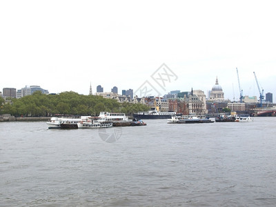 伦敦的泰晤士河全景英国伦敦图片