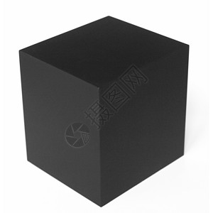 六维立方体立方体图片黑色的立方体在白背景上被孤立背景