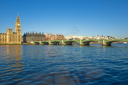 泰晤士河的威斯敏特桥联合王国伦敦图片