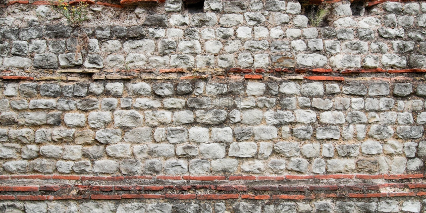 联合王国伦敦古罗马墙废墟图片