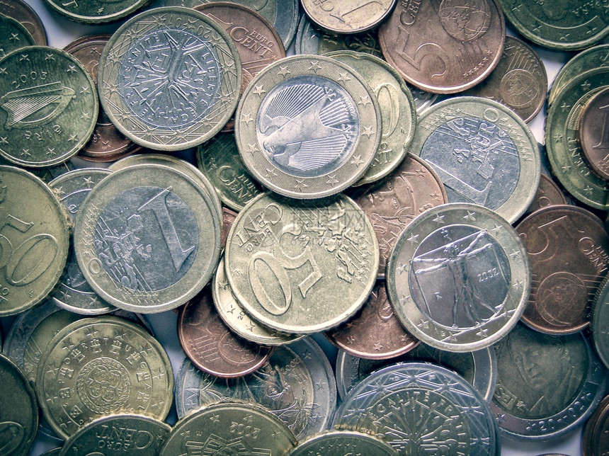 重现欧元的景象重现欧元的景象是钱币图片