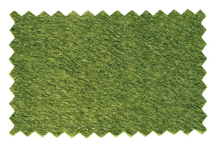 绿色人工合成草地采样观察用粉刺剪切割的zigzagzig图片