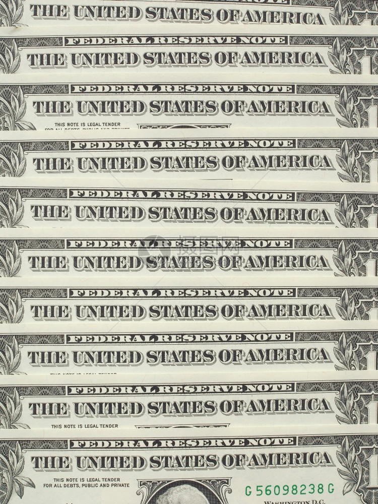 1美元现钞货币作为背景有用图片