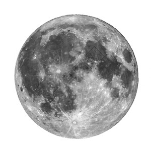 满月夜晚用望远镜从北方的大气层看到的满月图片