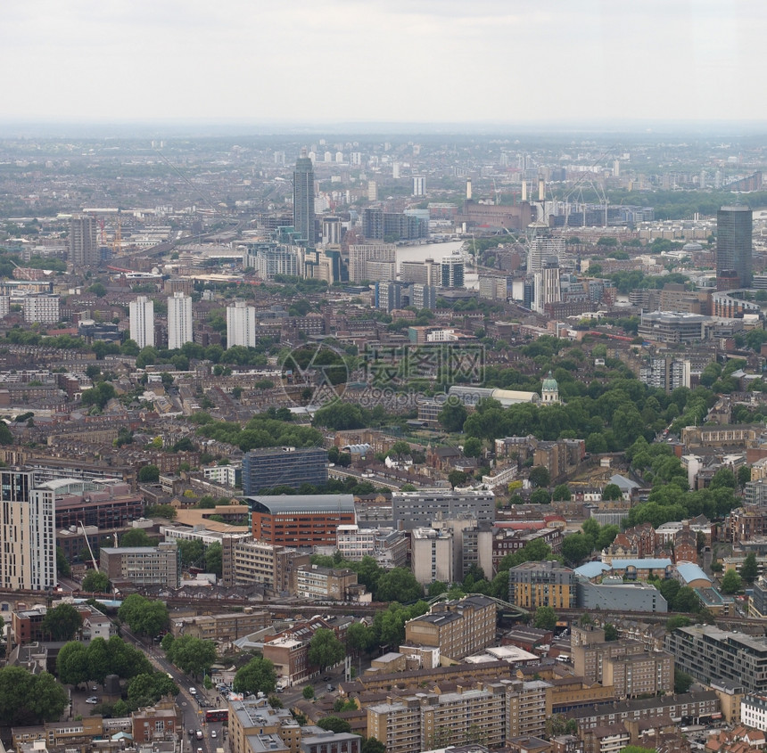 英国伦敦市航空视图图片
