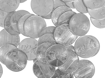 C美1小麦币以黑白和两种背景隔绝图片