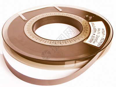 磁带卷复古计算机数据存储用磁带盘图片