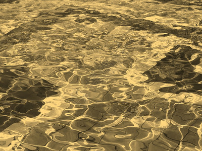 游泳池Sepia游泳池瓷砖在水下有用作为背景老旧的Sepia图片
