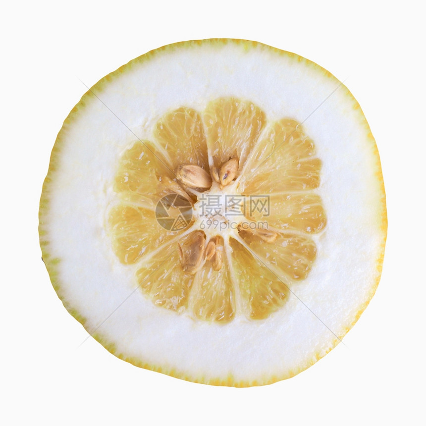 柑橘类水果柑橘柑橘类药物柑橘类水果素食食品切片隔离在白色图片