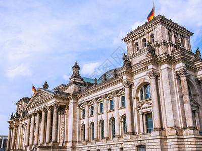 德国柏林的议会大厦背景图片