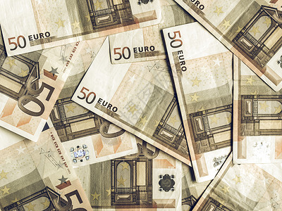 50元人民币欧洲银行元金币背景价值看望范围50欧元钞票作为背景很有用背景