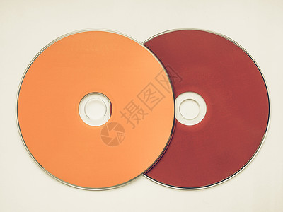 cd封面素材复古风格的CD或DVD复古外观的CD或DVD音乐数据视频录制背景