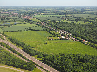 Takeley的空中观察Essex英格兰联合王国背景图片