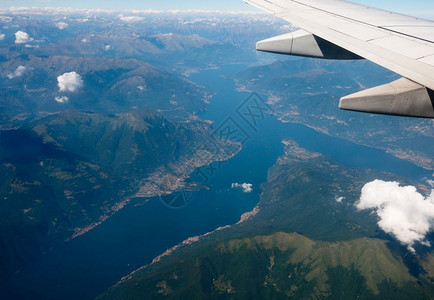 科莫湖空中观察意大利科莫湖空中观察背景图片