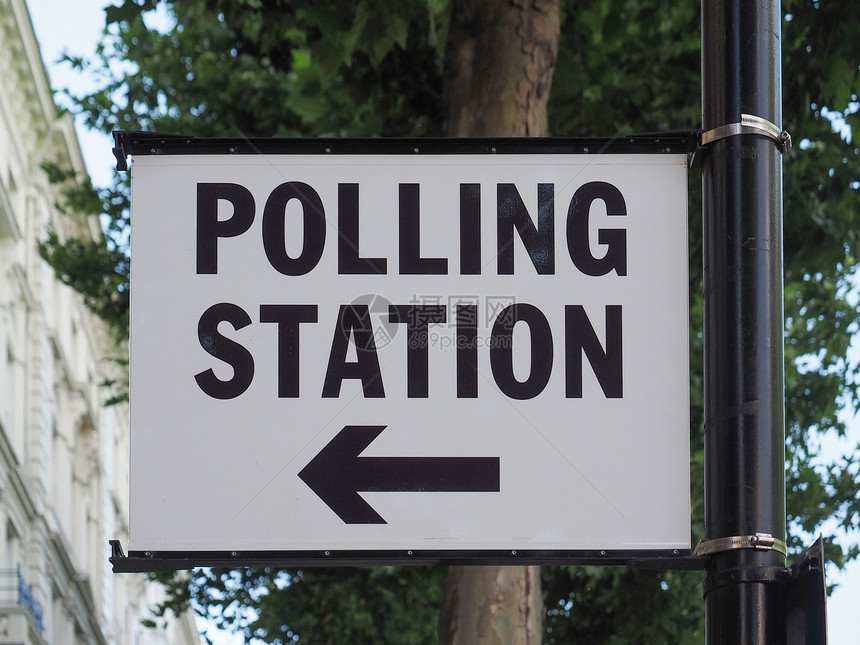 伦敦的投票站英国伦敦的投票站标志图片