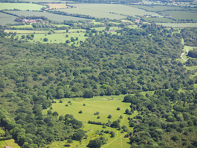 哈特菲尔德森林的空中观察埃塞克斯英国格兰背景图片