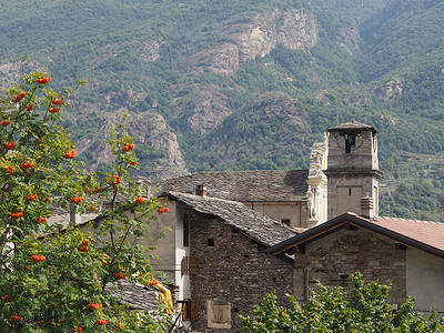 意大利的奥斯塔山谷ValledAosta的景象代表着奥斯塔山谷图片