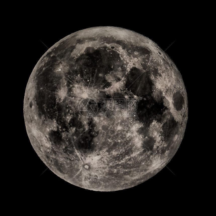 高对比度满月高对比度满月从北半球发射层望远镜看到的高动态范围图片