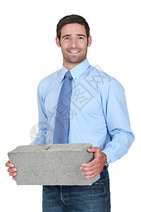 携带石块的工程师图片