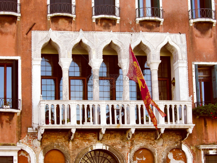 复古风格的威尼斯意大利威尼斯古镇图片