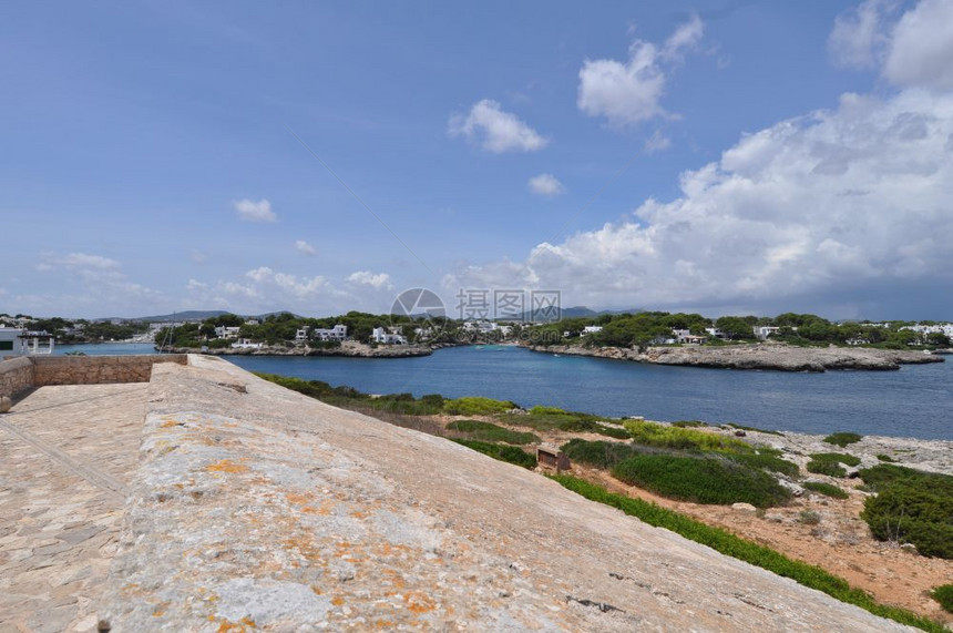 在马略卡岛的卡拉或海滩西班牙马略卡岛的卡拉海滩图片