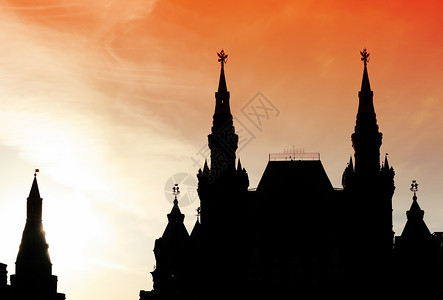 莫斯科俄罗红广场日落图片