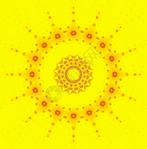 带有抽象太阳的明亮图示背景图片