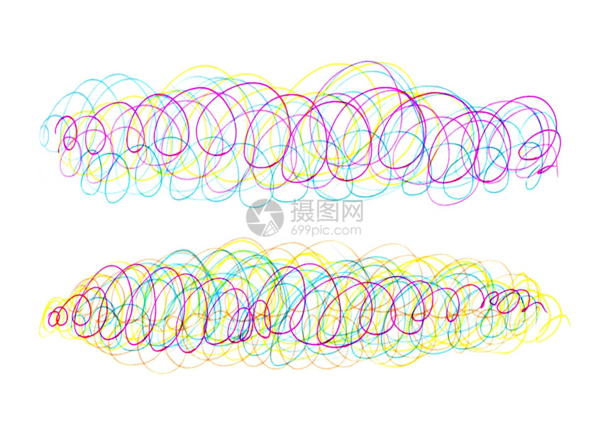 摘要背景设计时布满明亮多彩杂乱和旋转图案图片