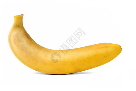 香蕉被切开隔离在白色背景上背景图片