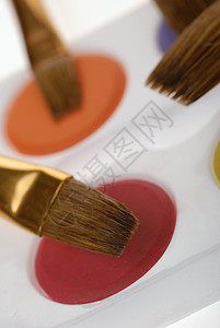 画笔和油漆用的粗C模糊颜色背景图片