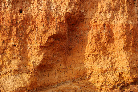 岩层结构挖掘的地下壕沟墙壁表面图片