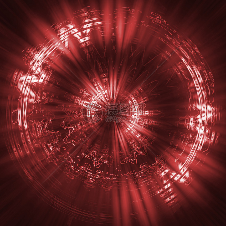 未来后期背景红粒子线条抽象数字和暗线光元素图片