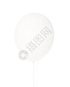 白色气球图像的孤立于白色背景图片