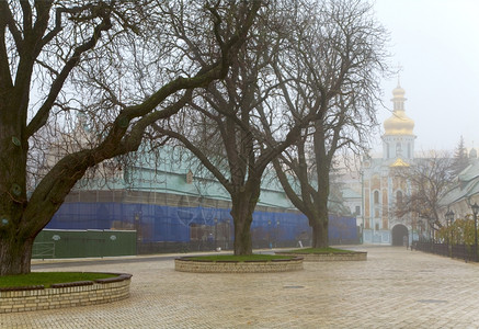 KyjevoPecherskaLavra观点乌克兰基辅市东正教背景图片