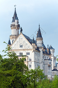 巴伐利亚德国古老中世纪新施旺斯坦城堡图片