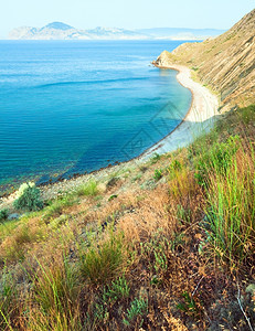 夏季岩石海岸线乌克兰里米亚图片