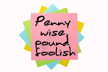 文字PennyWider磅傻用手字写在一堆彩色粘贴笔记上图片