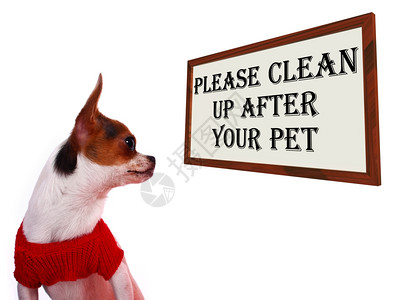 请在您的宠物狗标志后清理干净请在您的宠物狗标志后清理干净图片