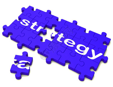 战略谜题符号显示计划战术和目标图片