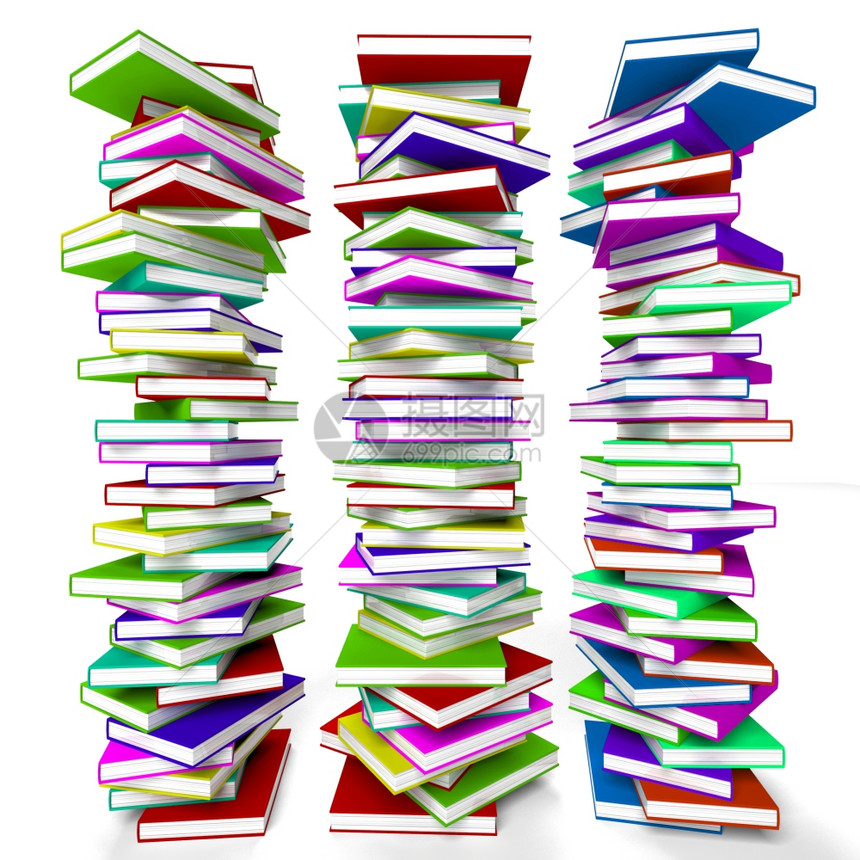 成堆的书代表着学习和教育代表学习和教育的一堆书图片