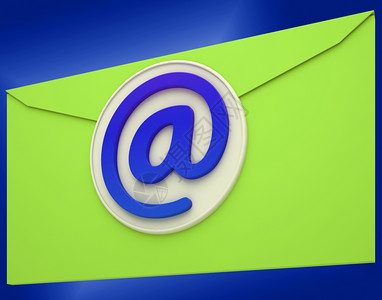 电子邮件图标显示电子邮件通讯或联系人图片