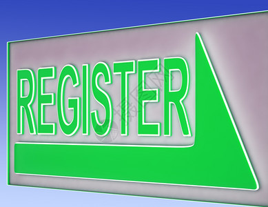 注册签名按钮显示网站登记或成员背景图片