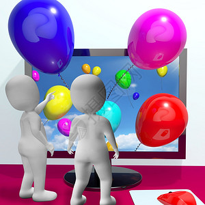 从屏幕上播放的气球从网上庆祝的屏幕传来网庆祝的气球从网上庆祝的屏幕传来气球从网上庆祝的屏幕传来气球从网上庆祝的气球里涌来从网上庆背景图片