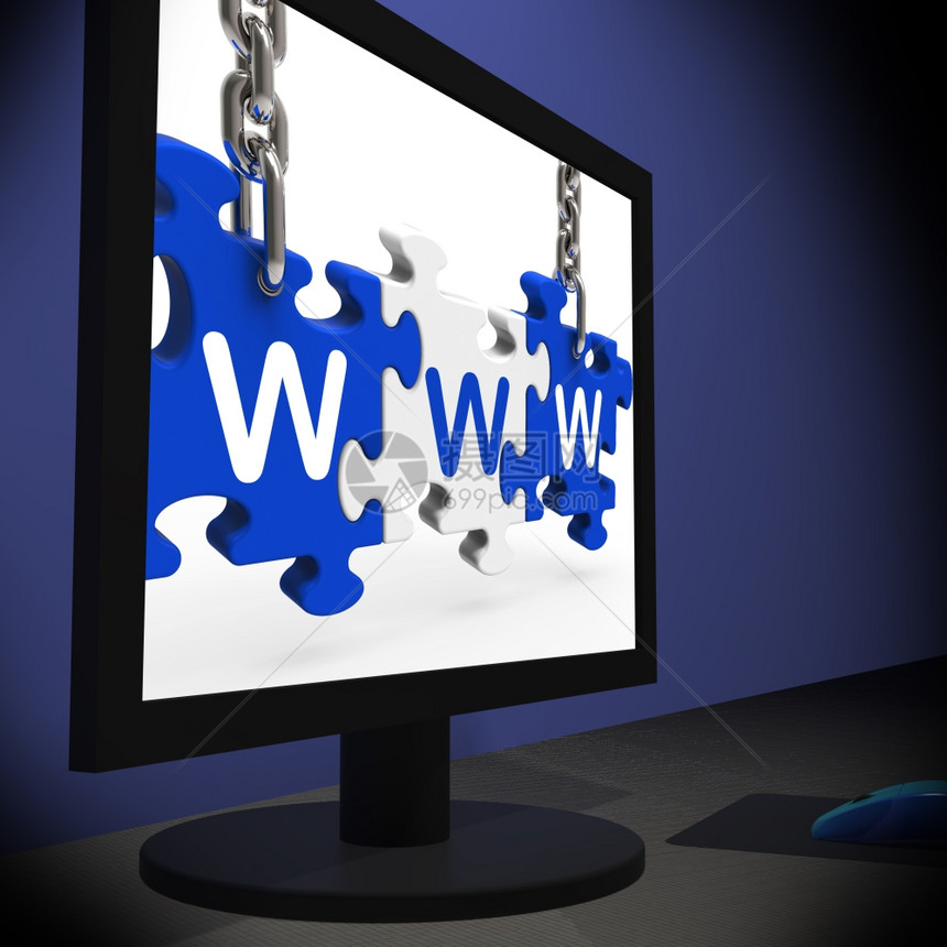WWWWW监测显示互联网和站浏览图片