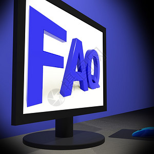 监视显示援助和帮的FAQ监视显示援助和帮图片