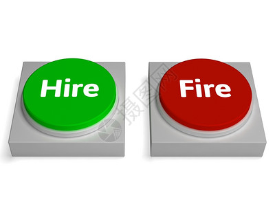雇用消防按钮显示雇用或图片