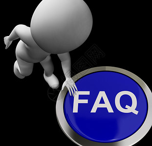 博客或网站按钮FAQ意指网站查询和信息图片