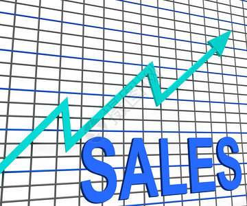 销售图表显示不断增长的利润贸易图片