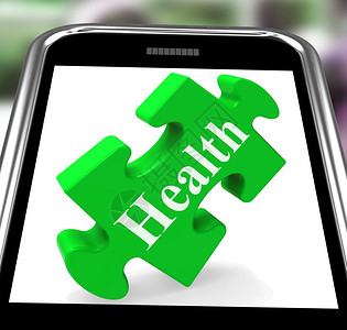 健康智能手机在网上显示健康和图片