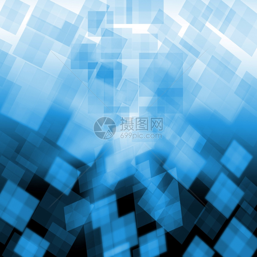 浅蓝色立方体背景显示像素壁纸或概念图片
